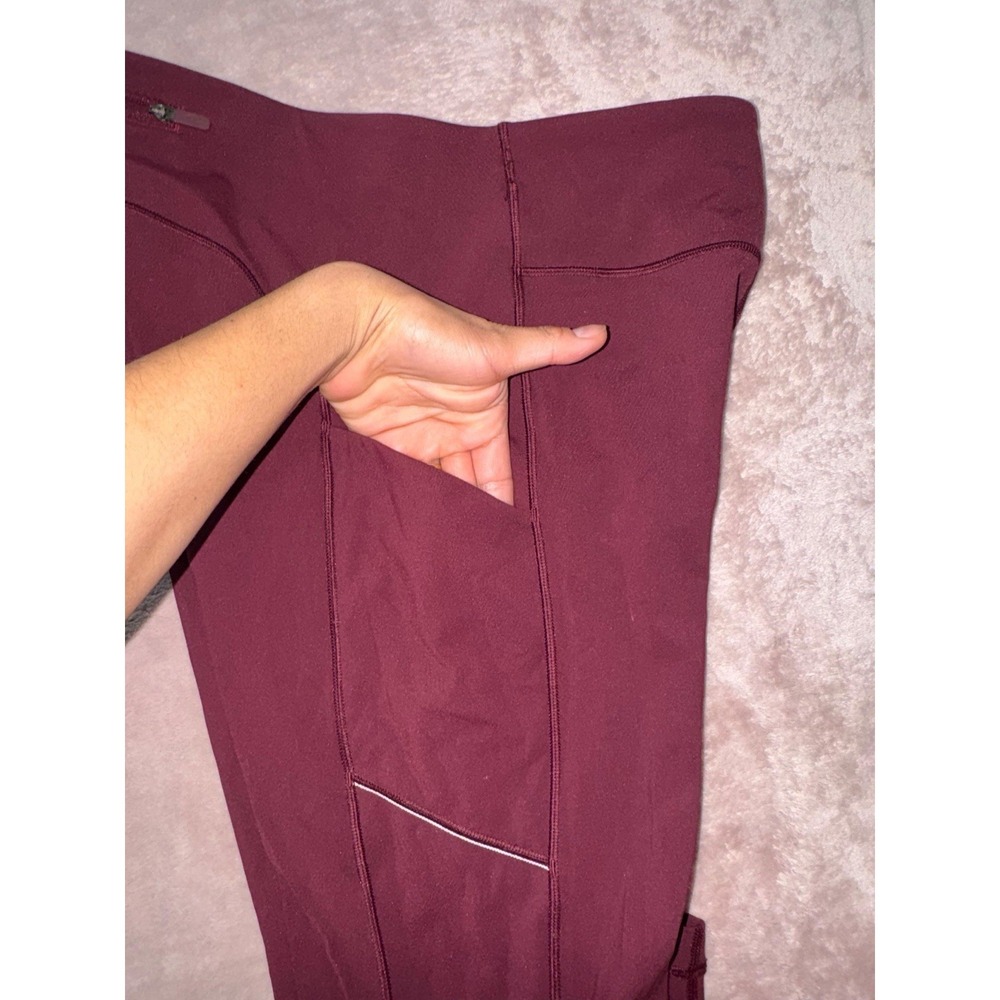 Lululemon Women's Speed Up Tight Red Maroon Full-On Luxtreme‎ Size 8 Tall - Picture 7 of 11